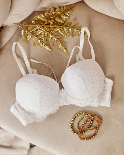 Royalfashion Soutien-gorge femme décoré de dentelle et de bretelles