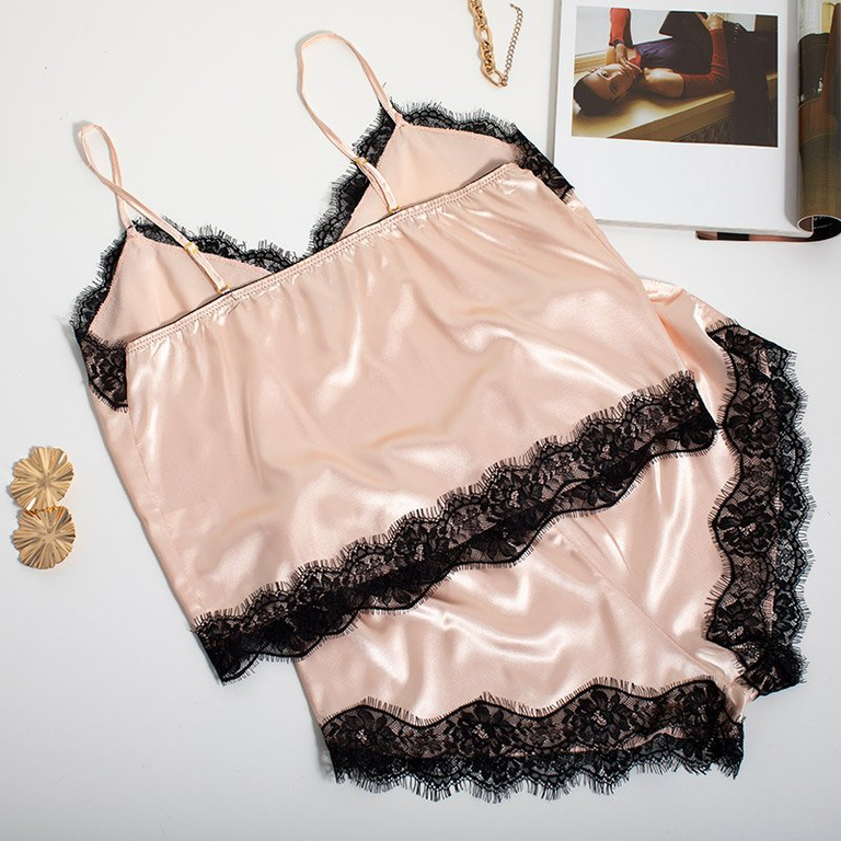 Pyjama 2 pièces beige - Vêtements