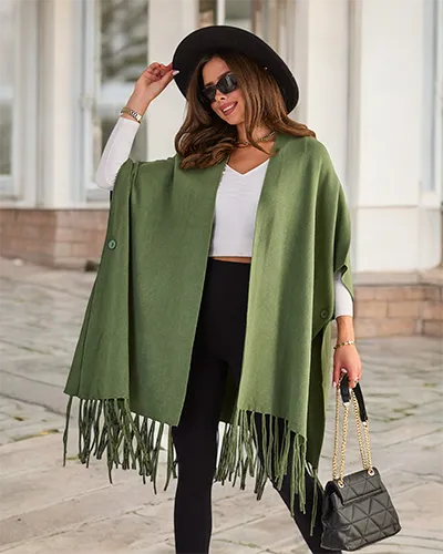 Royalfashion Poncho pour femme