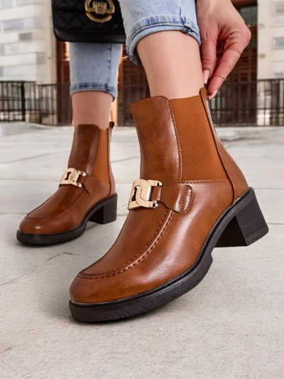 Bottines pour femmes Royalfashion avec des talons bas Ewios