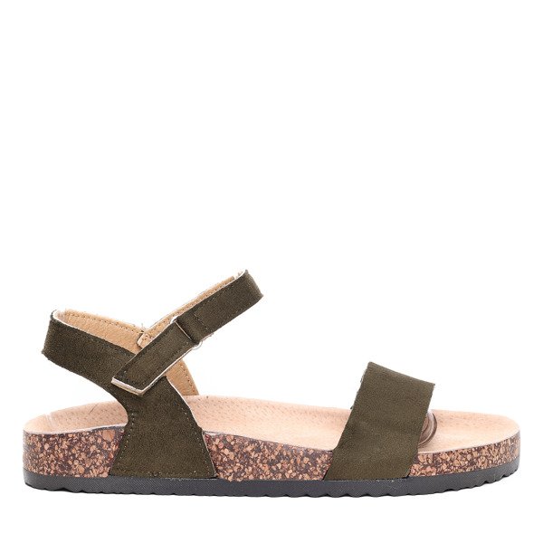 Zielone sandałki- Obuwie