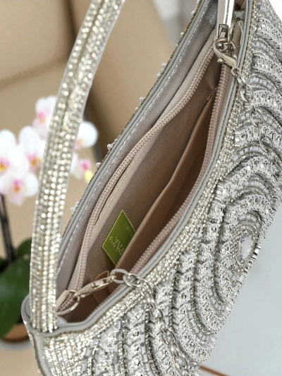 Royalfashion Pochette pour femme avec zircons Sova Glint