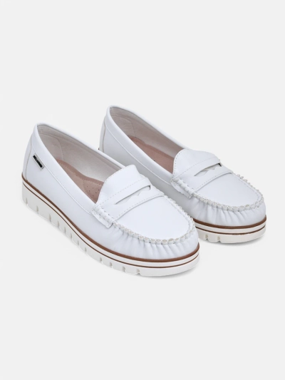 Mocassins Blancs Eleganza de la Collection Printemps