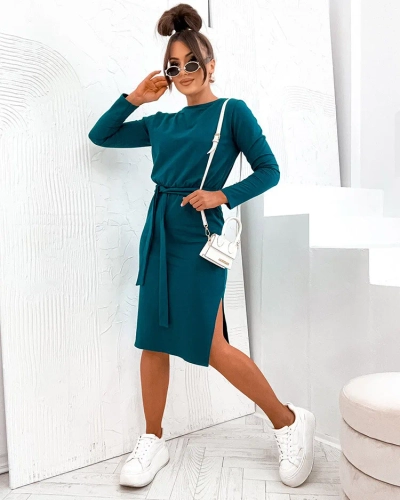 Royalfashion Robe en coton longueur genoux pour femme