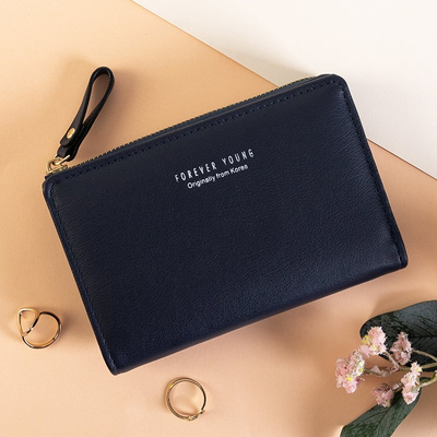 Portefeuille femme bleu marine - Portefeuilles