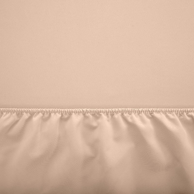 Drap en coton saumon avec élastique 160x200 - Feuilles