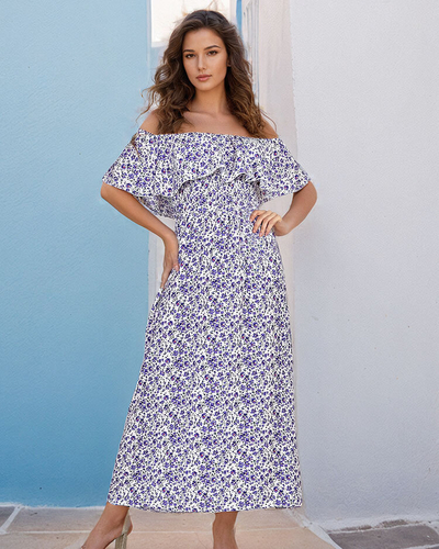 Royalfashion Robe midi femme a'la hiszpanka
