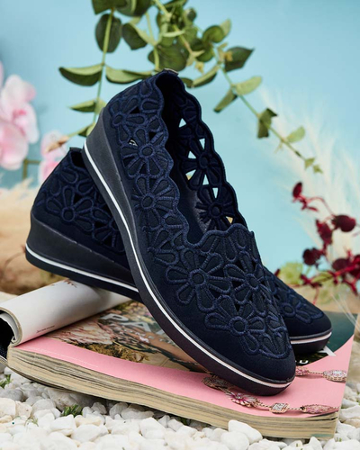 Royalfashion Demi-pointes à talon bas pour femme Dellio