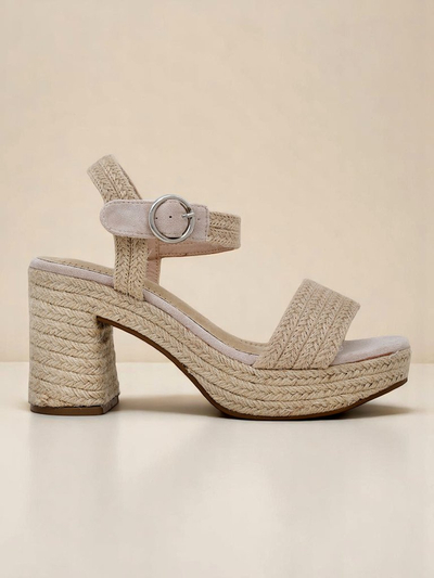 Sandales en corde de jute pour femme Royalfashion Alabamma