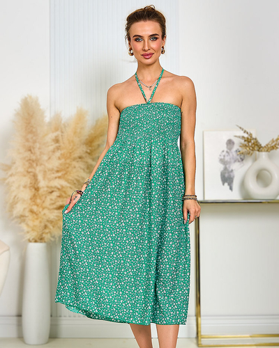 Royalfashion Robe midi à fleurs pour femme