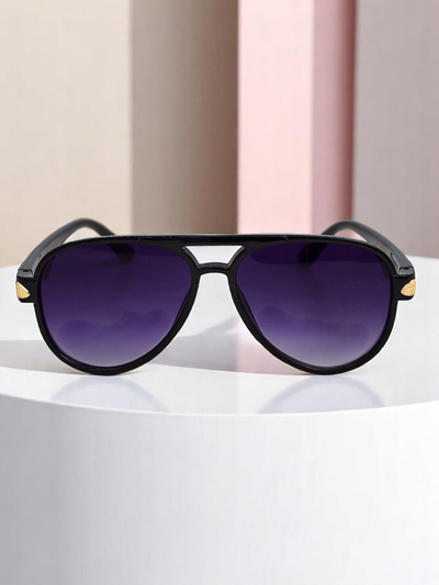 Royalfashion Lunettes de soleil avec branches décoratives Shadow Aviator