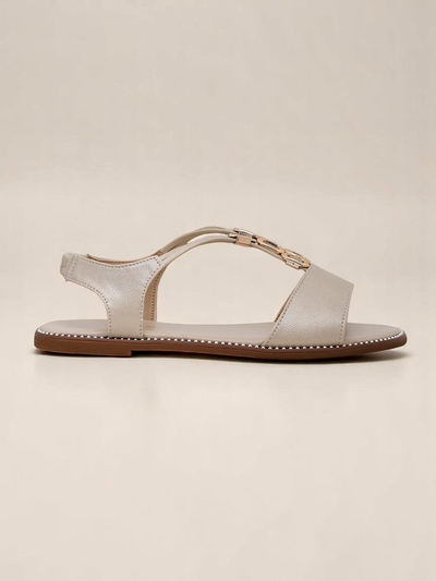 Royalfashion Sandales pour femmes avec lanières décoratives Siena Glow