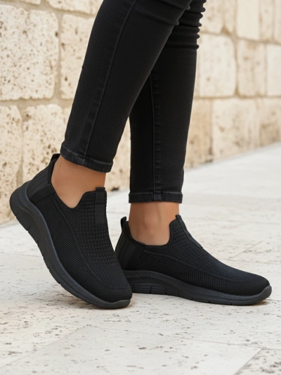 Royalfashion Chaussures de sport femme à enfiler en tissu Secat