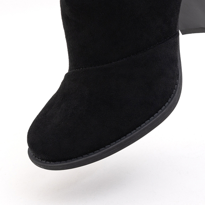 Bottes pour femmes noires avec découpes Plinara - Chaussures