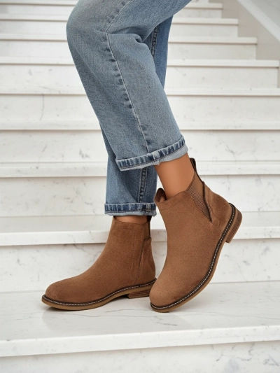 Bottines Chelsea pour femmes en éco-daim Veysi