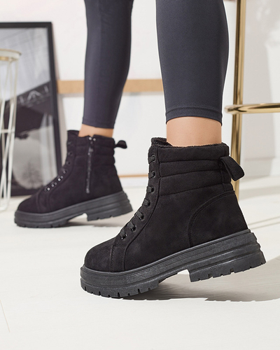 Bottes de trappeur isolées pour femmes en colozre noir Tivica - Footwear