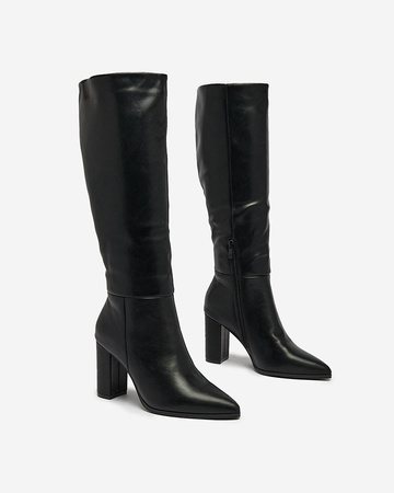 Royalfashion Bottes à talon aiguille Vittesla noires pour femme