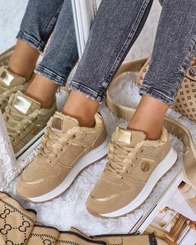 Royalfashion Baskets chauffantes pour femme avec fourrure Boris