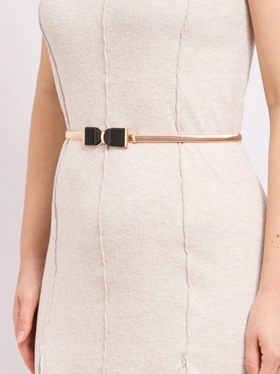 Ceinture dorée pour femmes Livia avec boucle en métal en forme de nœud style Romano