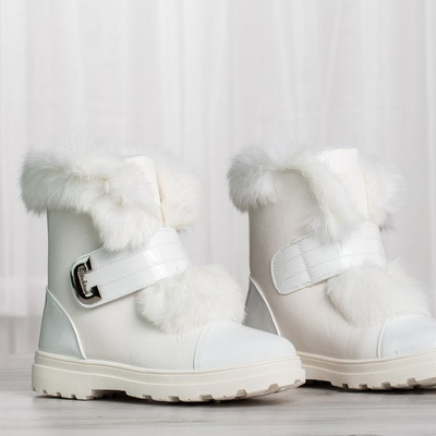 Bottes de neige blanches doublées de fourrure Harriett - Chaussures