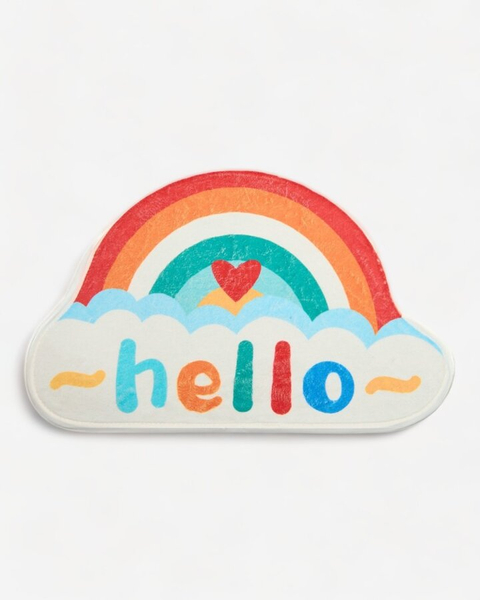 Royalfashion Tapis de paillasson coloré avec arc-en-ciel 40x60