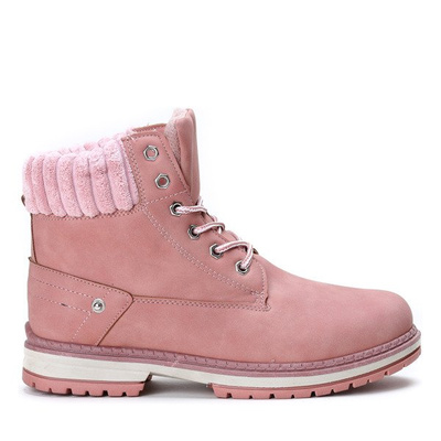 Bottes chaudes Nelia roses - Chaussures