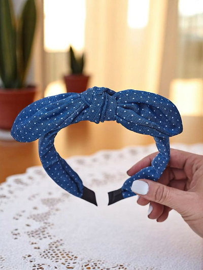 Serre-tête Royalfashion avec nœud à pois Lilka
