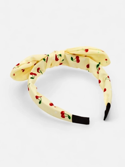 Royalfashion Bandeau pour enfants avec nœud et imprimé cerises