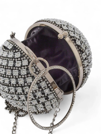 Royalfashion Sac à main boule pour femme avec strass Velora Bloom