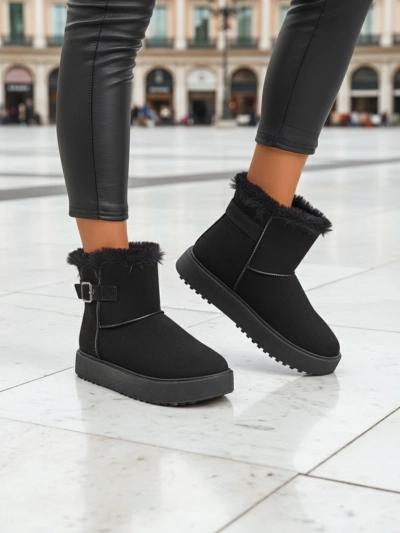 Royalfashion Bottes courtes style bottes de neige pour femmes Winter Crest