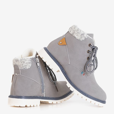 Bottes isolantes Tiptop gris pour garçon - Chaussures