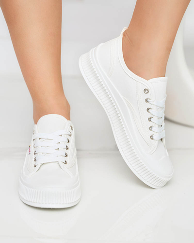 OUTLET Baskets blanches pour femmes Scola-Shoes