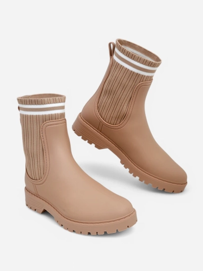 Bottes de pluie Royalfashion pour femmes avec un insert en tissu plus haut Scarlesa
