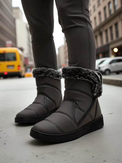 Bottes d'hiver pour femmes Royalfashion ressemblant à des bottes de neige Baccinis