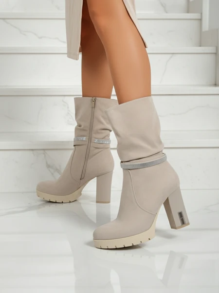 Bottines Ashlen Bloom mates pour femmes à talons carrés