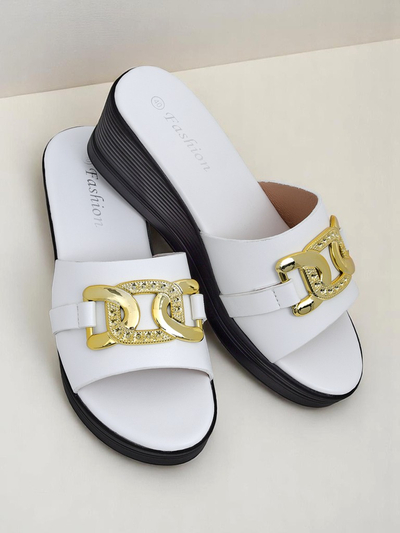 Sandales compensées pour femmes Royalfashion Nolia