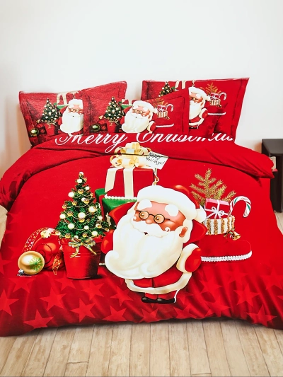 Royalfashion Christmas literie 160x200 ensemble 3 PIÈCES