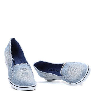OUTLET Chaussures talon compensé bleu clair Reese - Chaussures