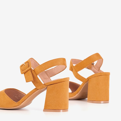 Sandales marron pour femmes sur le poteau Weide - Footwear