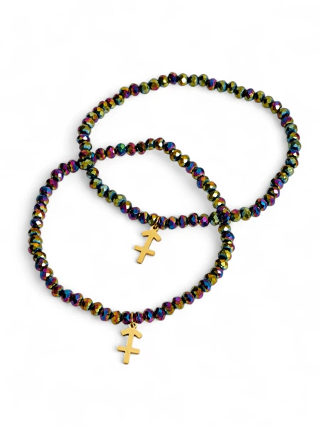 Royalfashion Deux Bracelets pour femmes avec pendentif ancre