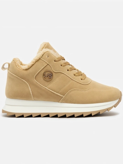 Royalfashion Chaussures de sport isolées pour femme marron clair Lahho