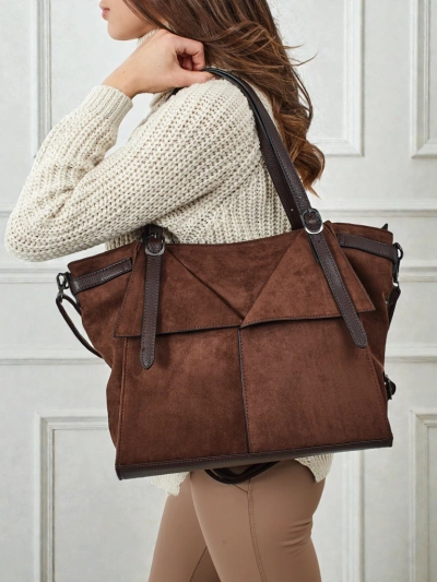 Sac à main shopper pour femmes en éco-daim Daville