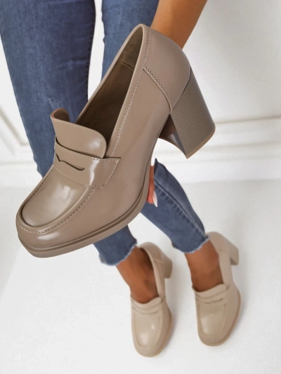 Royalfashion Mocassins pour femmes à talons Minerva
