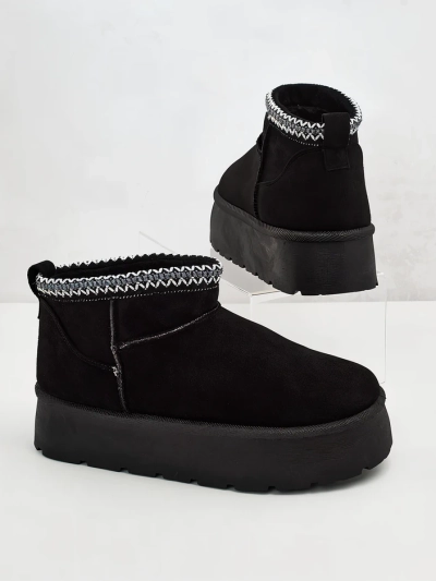 Royalfashion Bottes courtes pour femmes a'la bottes de neige Xoalla