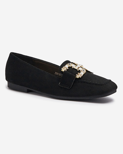 Mocassins noirs pour femmes Jaorica- Footwear