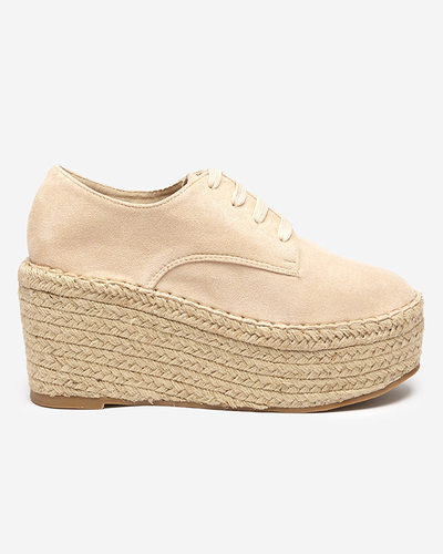 OUTLET Chaussures compensées beiges Jakaia- Footwear