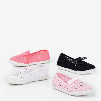 Espadrilles à enfiler blanches karité pour enfants - Chaussures