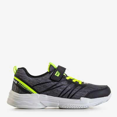 Chaussures de sport grises pour garçon avec inserts fluo Mirelo - Footwear