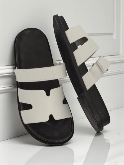 Royalfashion Pantoufles pour femmes en cuir écologique ReppiFlex