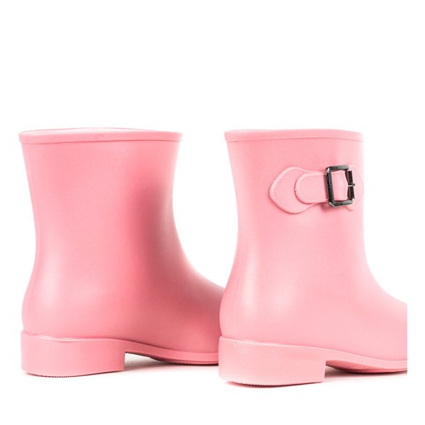 Bottes de pluie basses pour femmes Piggane roses - Chaussures